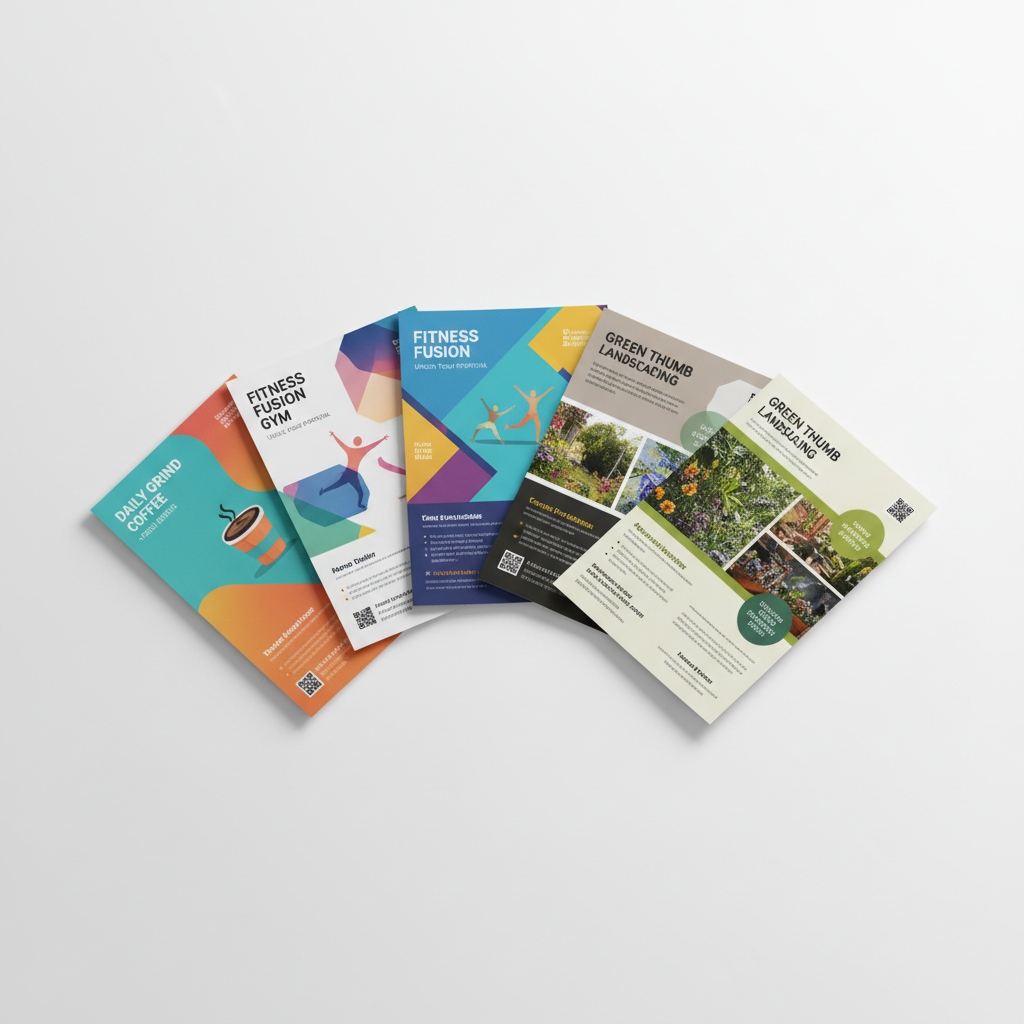 Custom promotional flyer designs