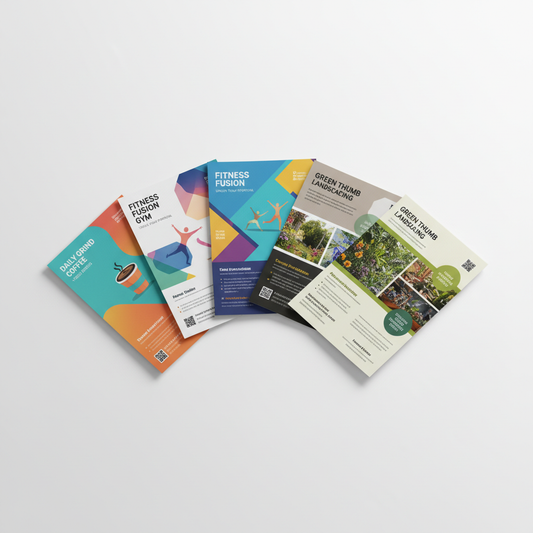 Custom promotional flyer designs